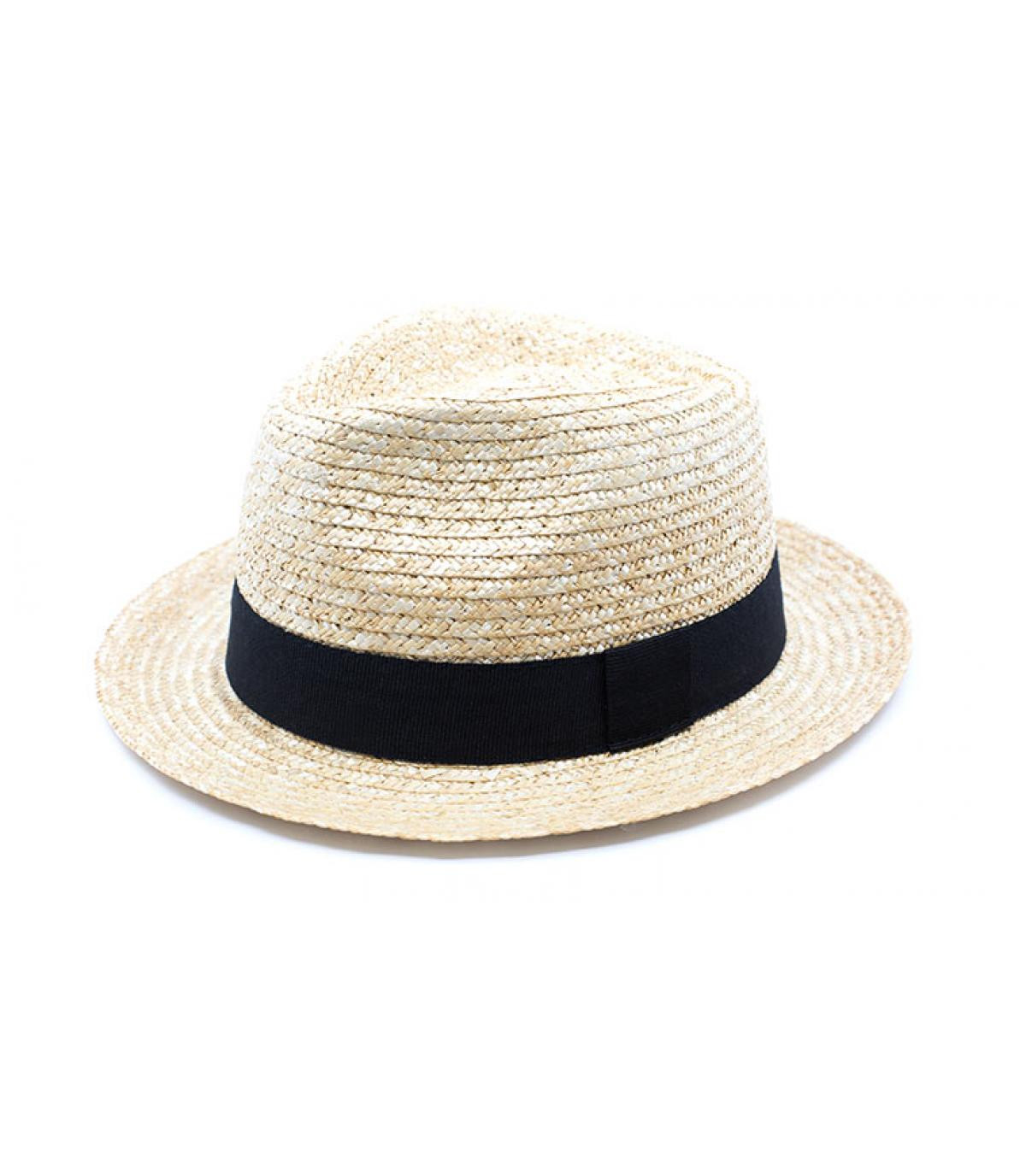 trilby paja cinta negro trilby paja cinta negro